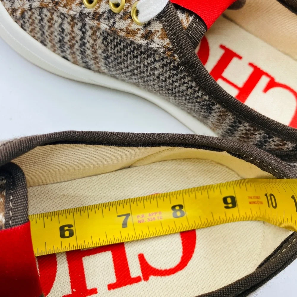 CH Carolina Herrera Canvas Bamba Sneakers Size 7 NWB AUTHENTIC - Picture 9 of 9